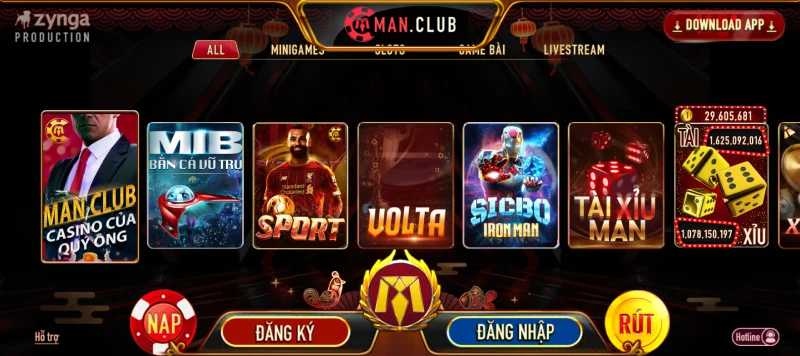So với BK8 thì Manclub cung cấp đa dạng các loại game bài hơn