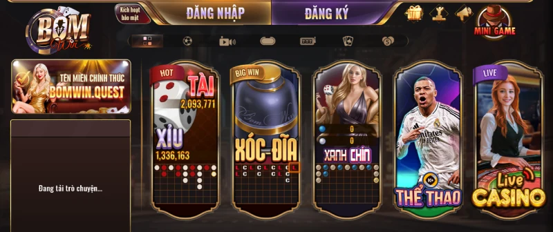 So với King88 thì giao diện của Bomwin dễ tiếp cận hơn với đại đa số người chơi